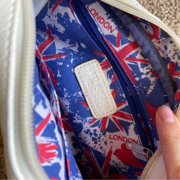 Twiggy London Union Jack Navy and Cream Crossbody Bag - Picture 4 of 4